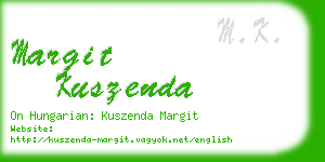 margit kuszenda business card
